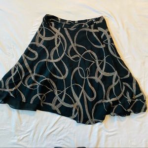 Vintage Silk Midi Skirt
